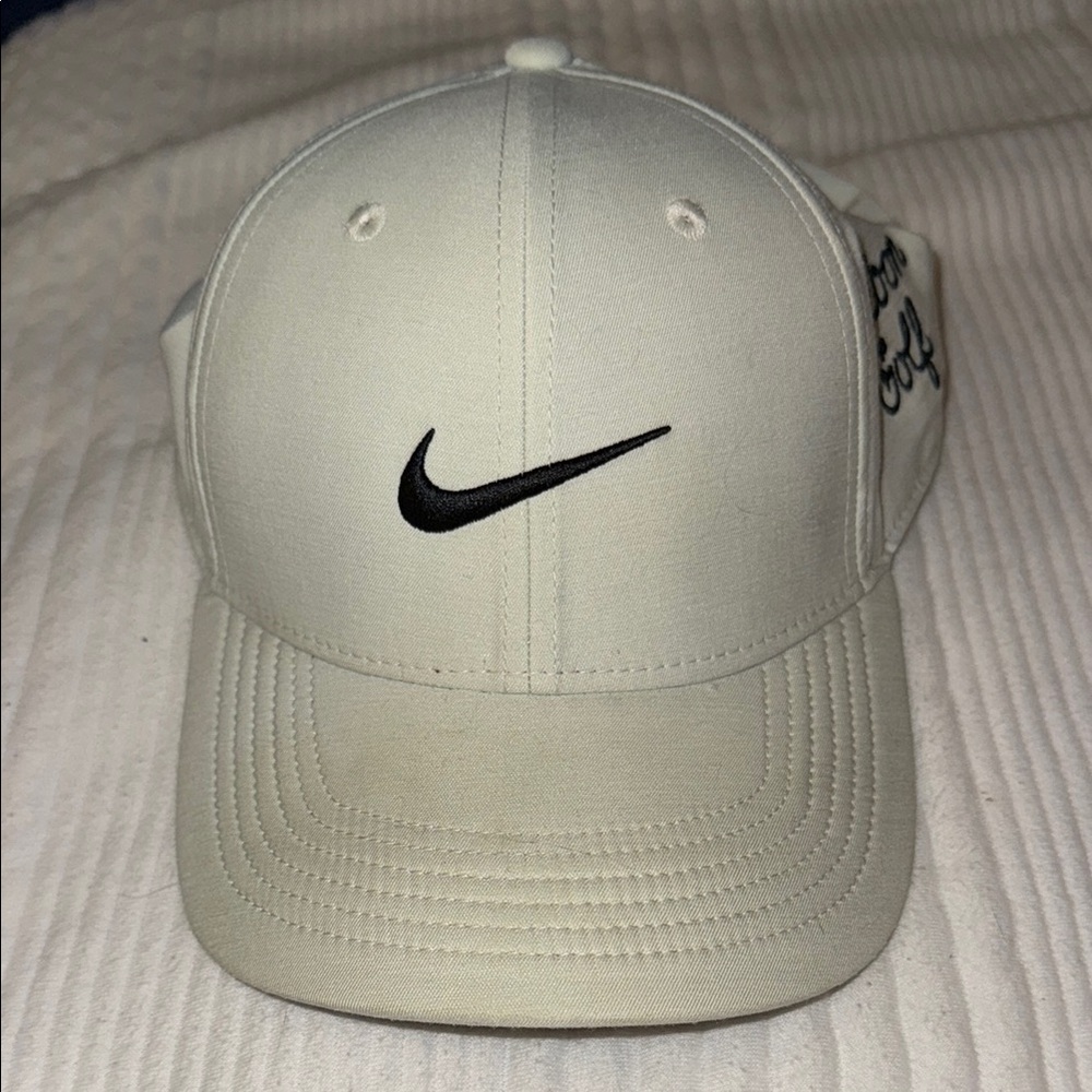 Malbon x Nike Collaboration Off White Cap with Black Logo